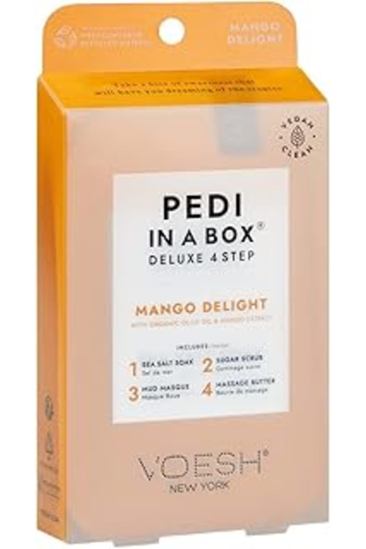 Mu Art Voesh Pedi In A Box Deluxe 4 Adımlı Pedikür Seti Mango