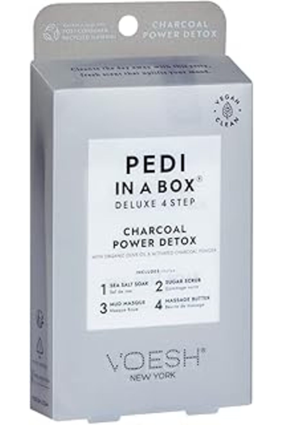 Mu Art Voesh Pedi In A Box Deluxe 4 Adımlı Pedikür Seti Karbon