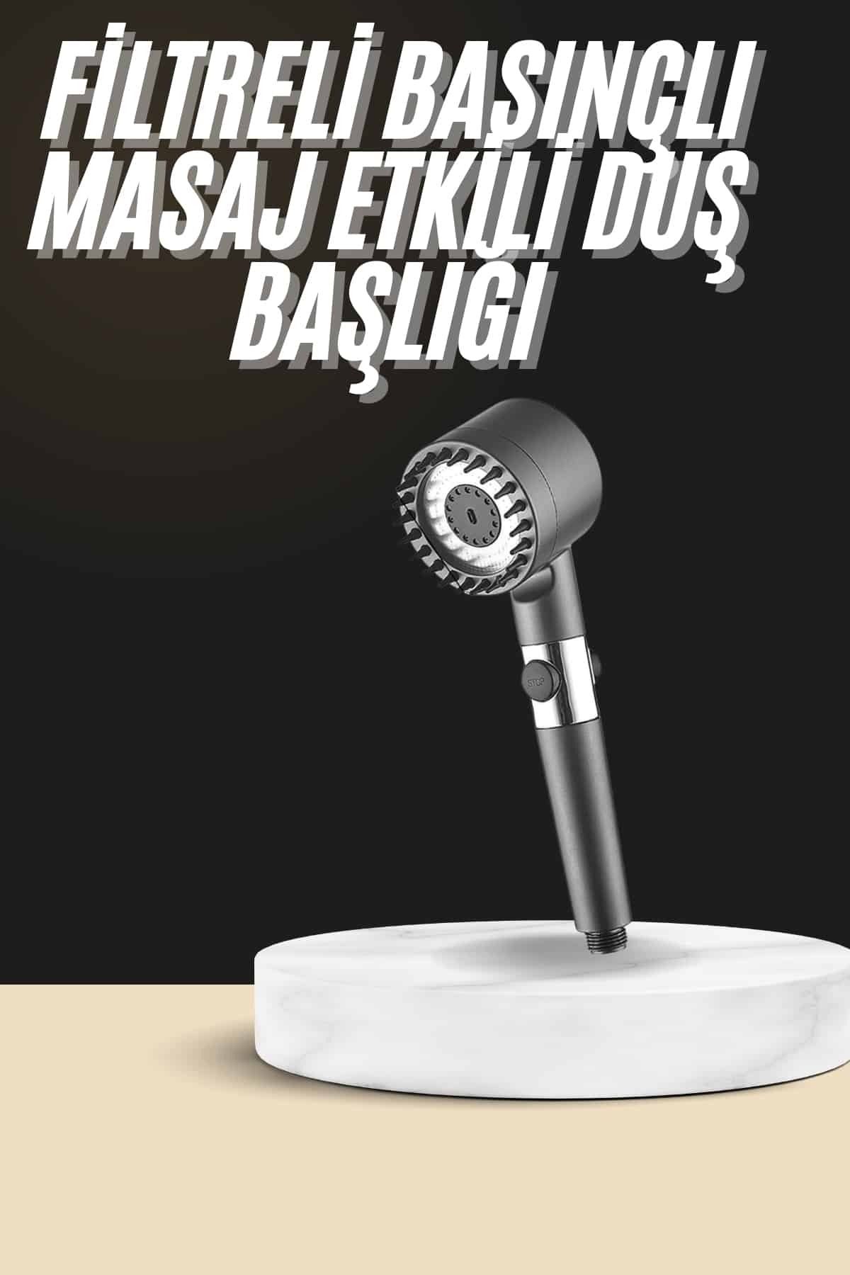 nerede bulurum Duş Başlığı Profesyonel Masaj Başlıklı 3 Modlu Yeni Nesil Masaj Uçlu Su Tasarruflu