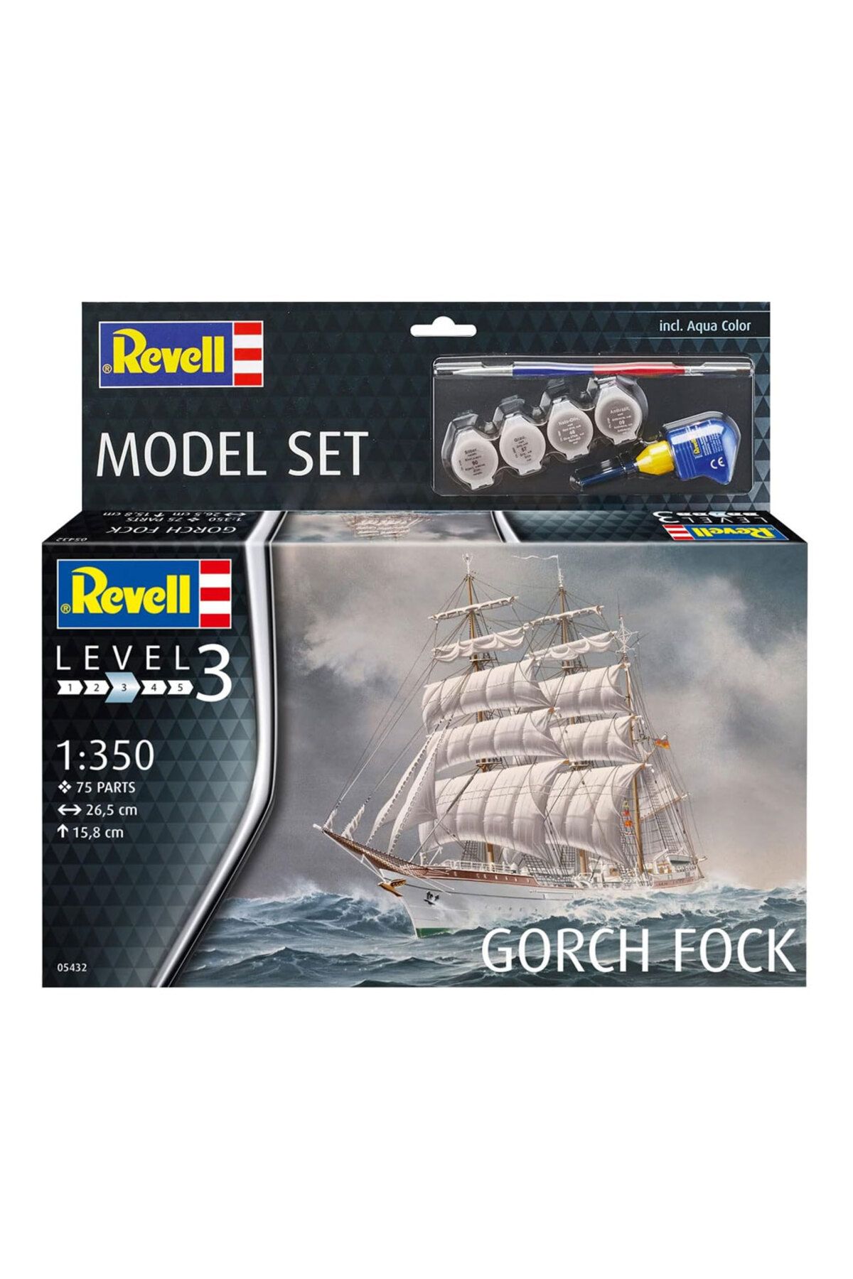 REVELL-Ship Gorch Fock Model Model Set - 65432 4