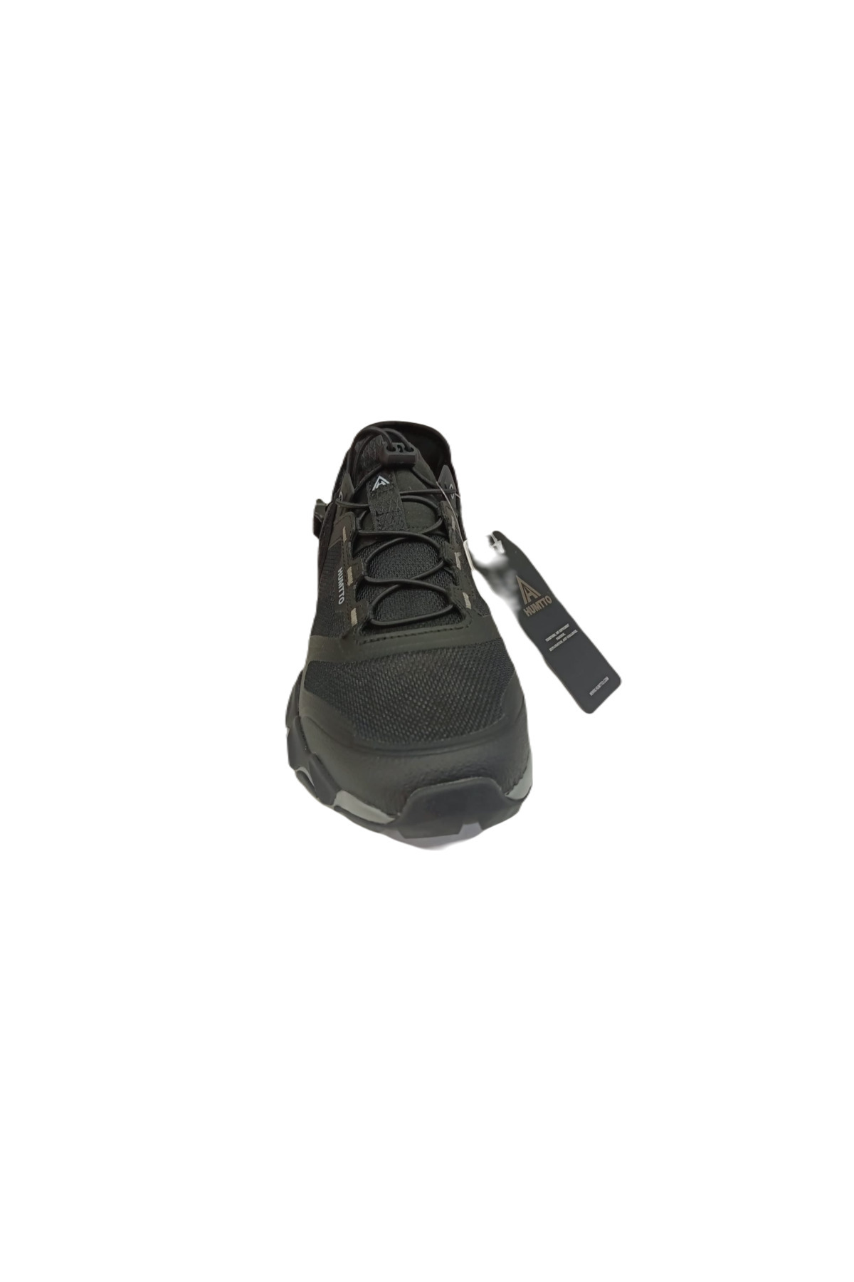 630551 کفش کتانی مشکی مشکی زیره راحتی مردانه — مشکی — تصویر 4 از 5