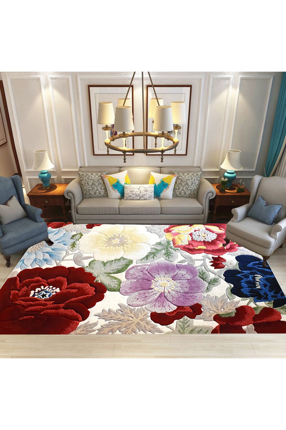 sharpdo-Soft Indoor Large Modern Area Rugs Shaggy Patterned Fluffy Carpets Suitable 2