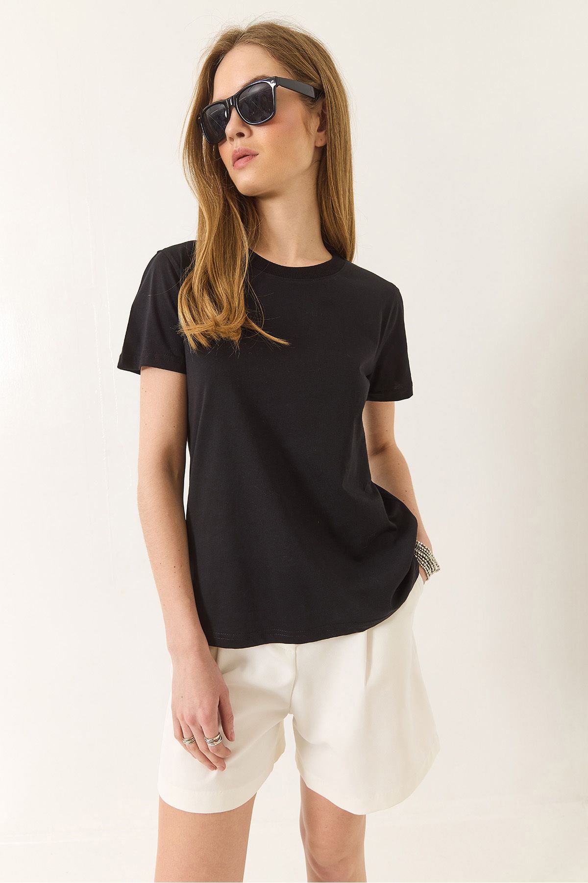 Bianco Lucci-100% Organic Cotton Women's Comfort Fit T-Shirt 60602049 3