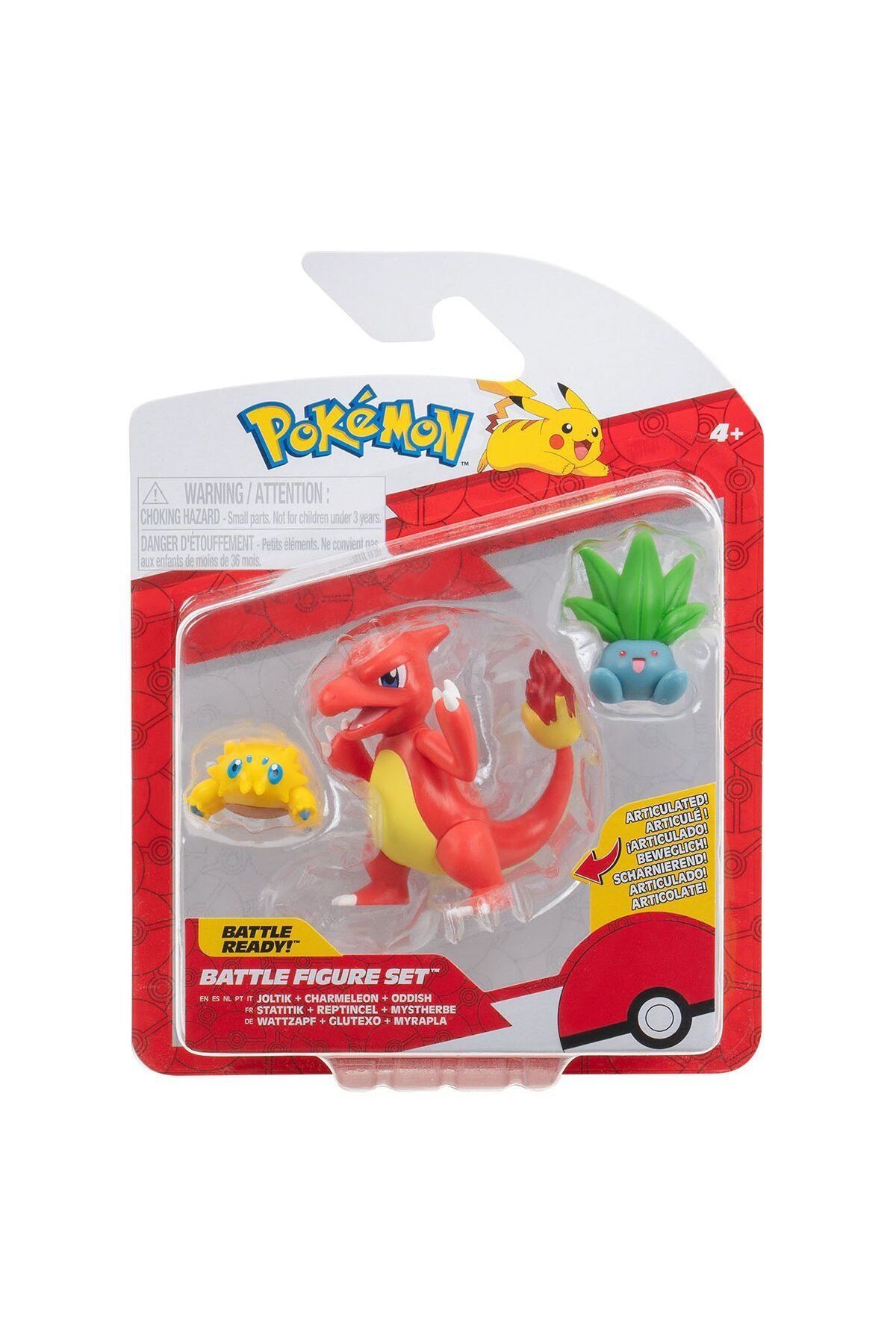 TimeStart POK PKW3894 Pokemon Battle 3lü Figür Seti