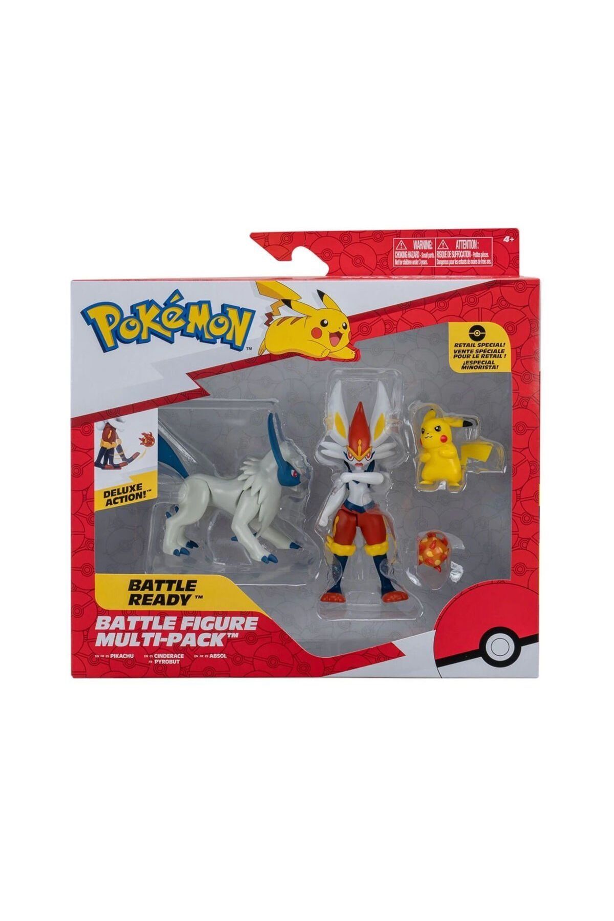 TimeStart POK PKW2979 Pokemon Battle Aksiyon Figür ve Figür 4lü set