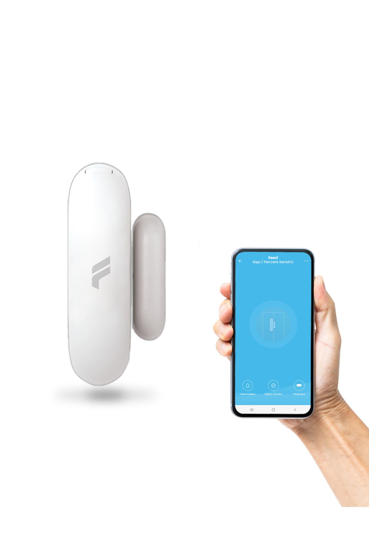 Akıllı Kablosuz Kapı Pencere Sensörü Ve Iç Ortam Nem-ısı Ölçer-siren, Wifi, Uzaktan Takip, Tuya - 7
