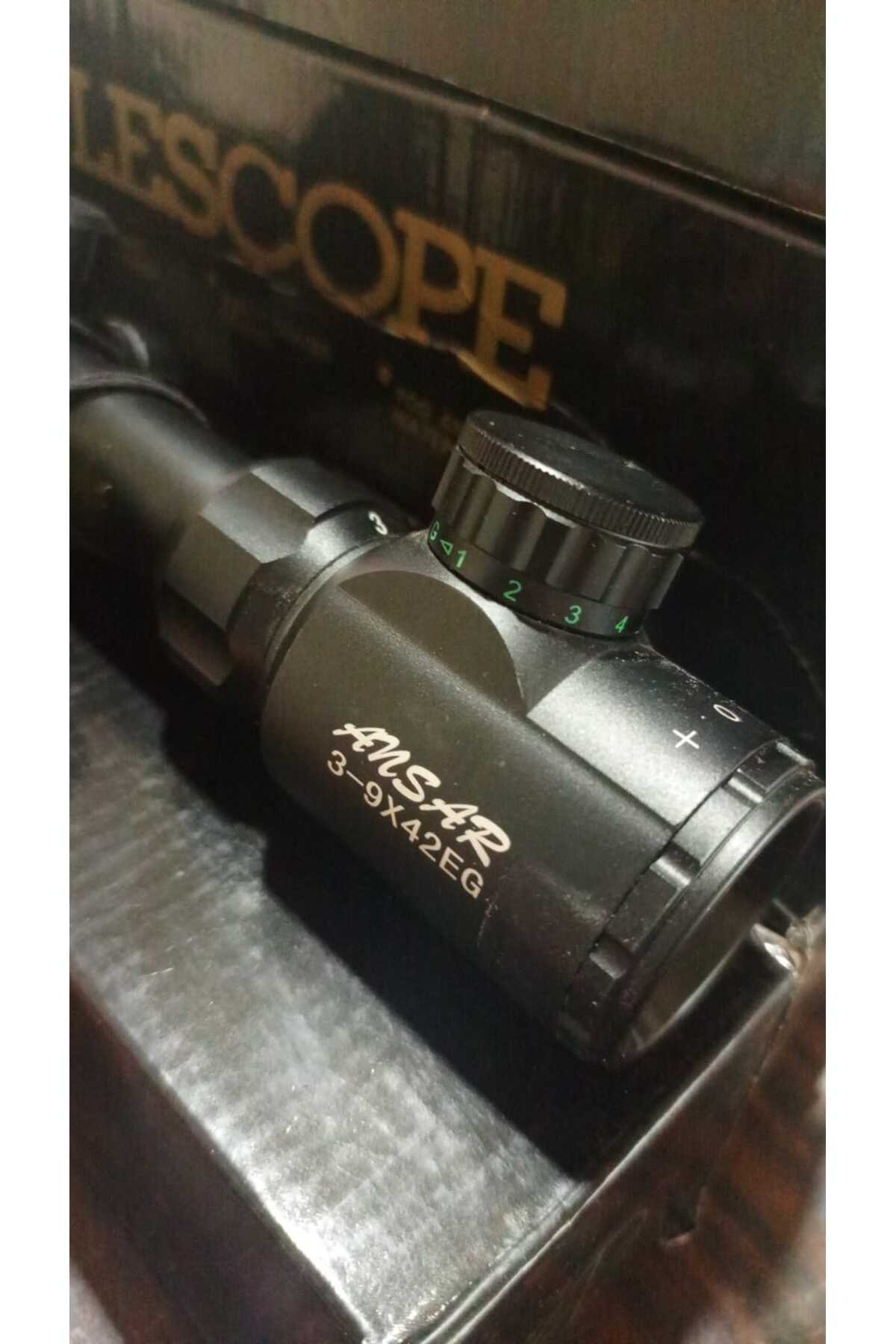 RIFLESCOPE Ansar 3-9x42 Eg Işıklı Zoomlu Dürbün - Fiyatı, Yorumları