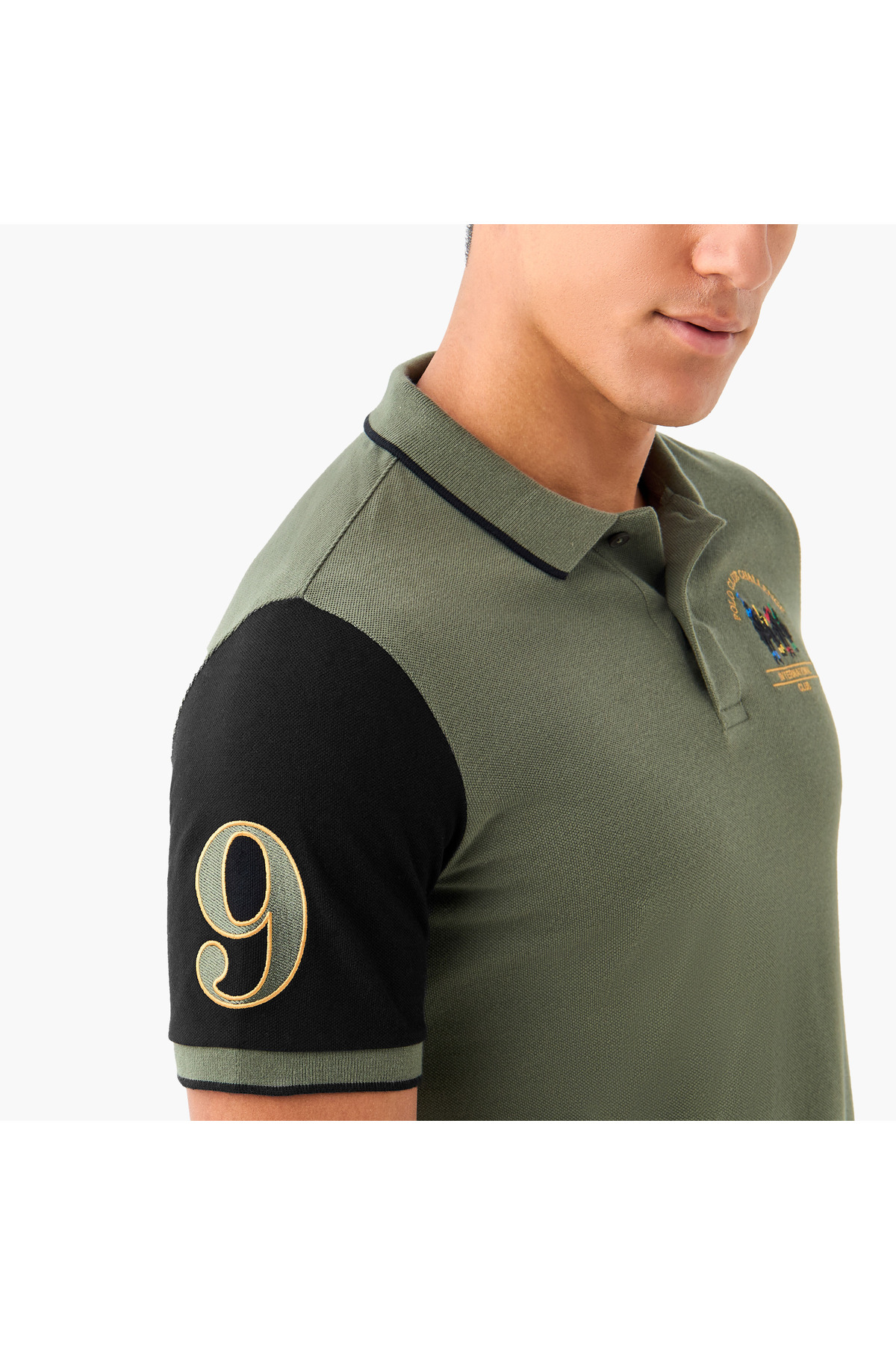 FAV-Logo Embroidered Polo T-shirt 4