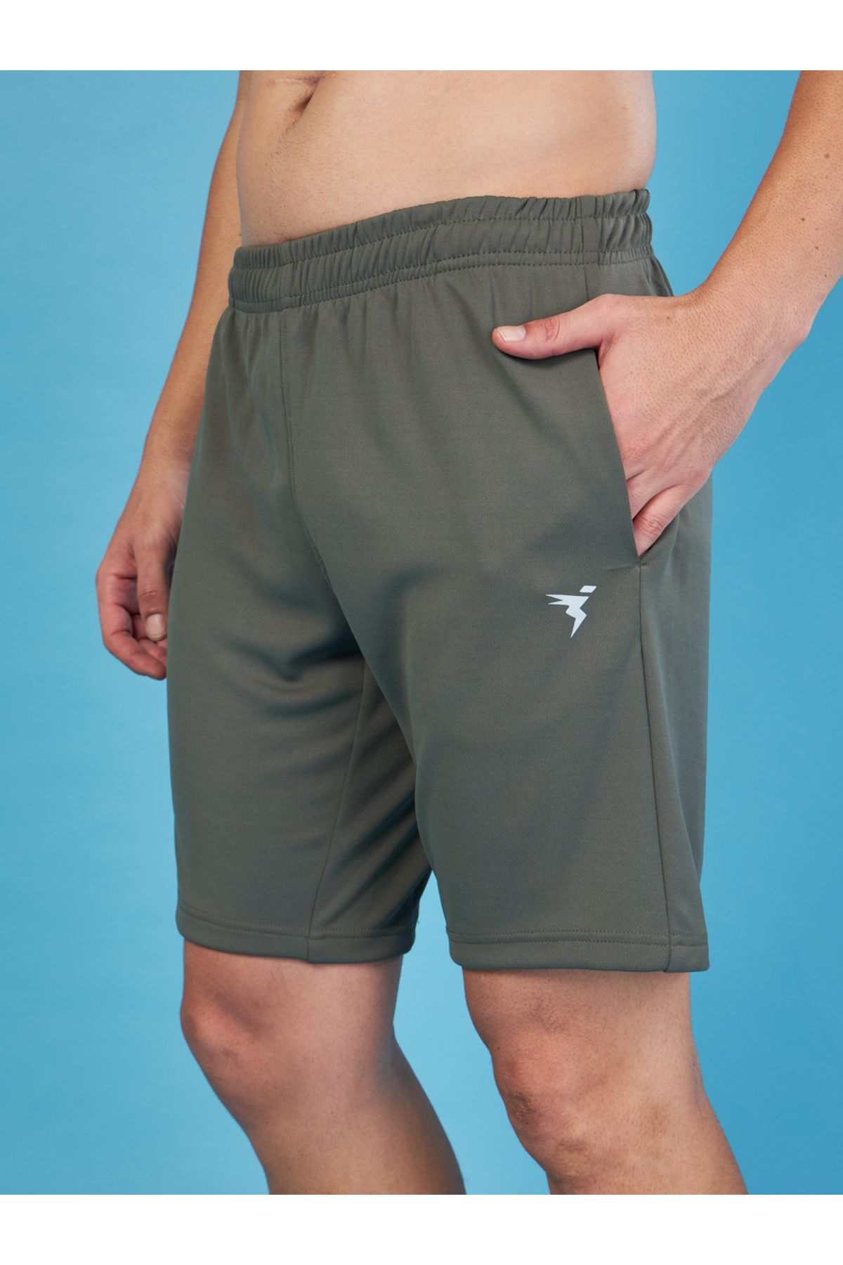 Technosport By Styli-Men Solid Slim Fit Shorts with Techno Dry 3
