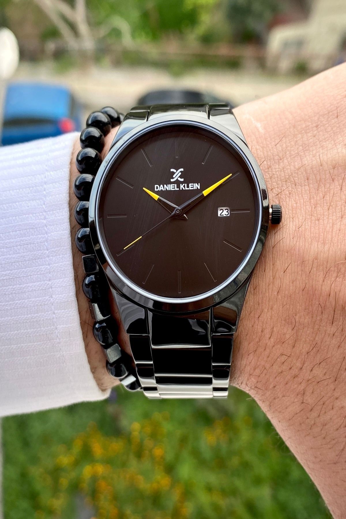 Daniel Klein-Men's Wristwatch - Steel Cord, 3 ATM Waterproof 3