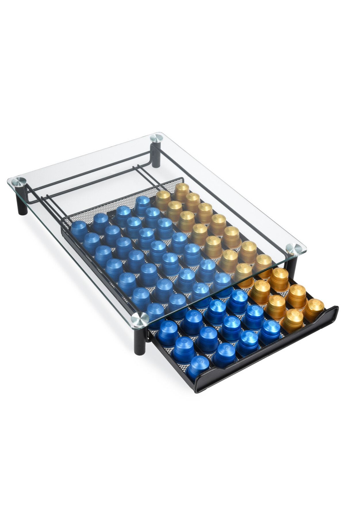 Navaris Organizator De Capsule Nespresso, 60 De Capsule, 30 X 40 X 6,5 Cm, 51112.01 - One Size