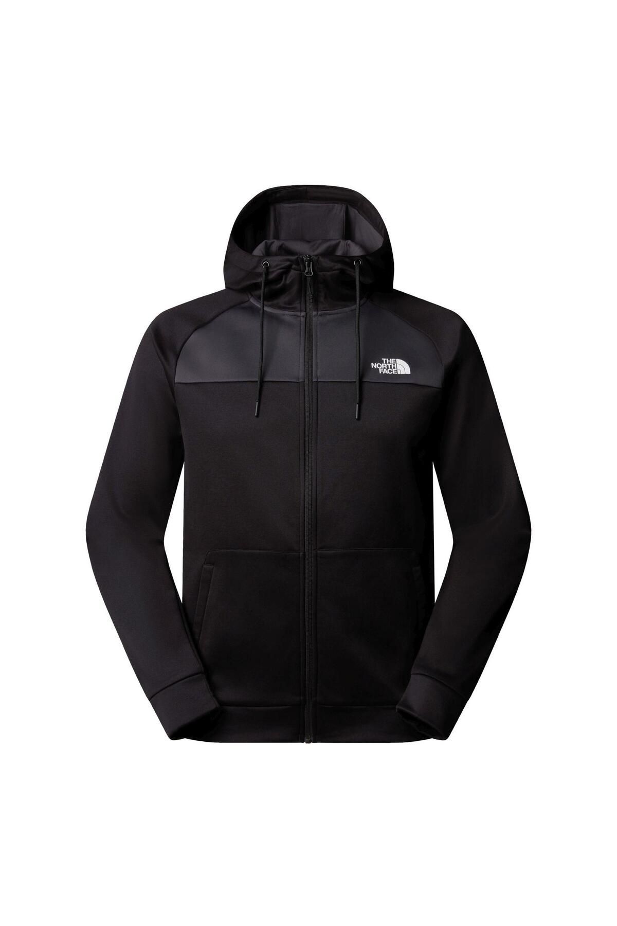 THE NORTH FACE Erkek REAXION FLEECE F/Z HOODIE - EU Polar Ceket NF0A8CNPKT01 Siyah-L