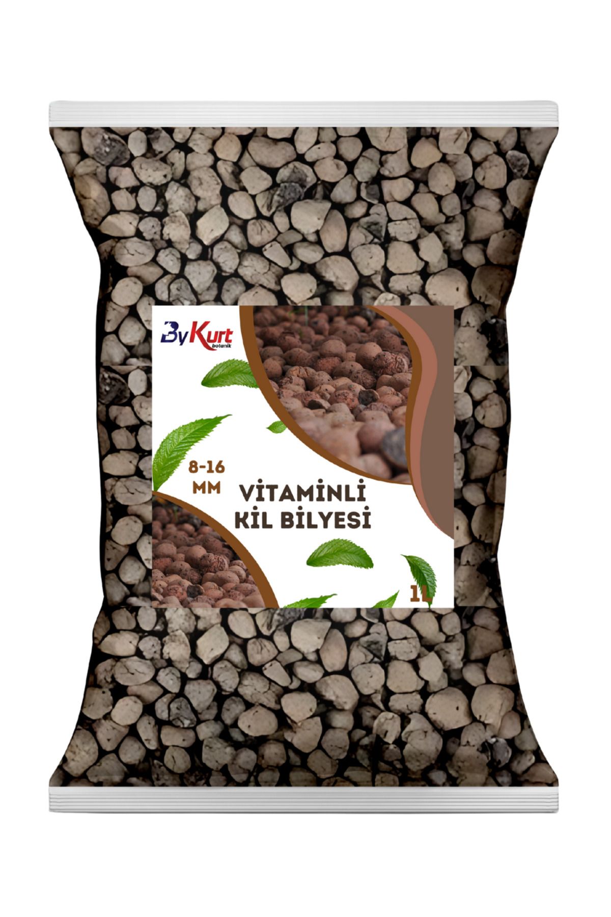 ByKurt 8-16mm Vitaminli Kil Bilyesi 1L Yüksek Su Tutma Drenaj ve Köklendirme İçin İdeal