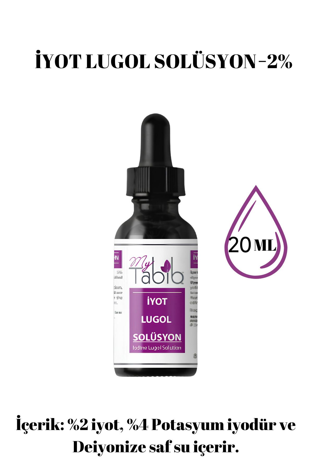 mytabib-Iodine Lugol 2% Solution, 20 ml 3
