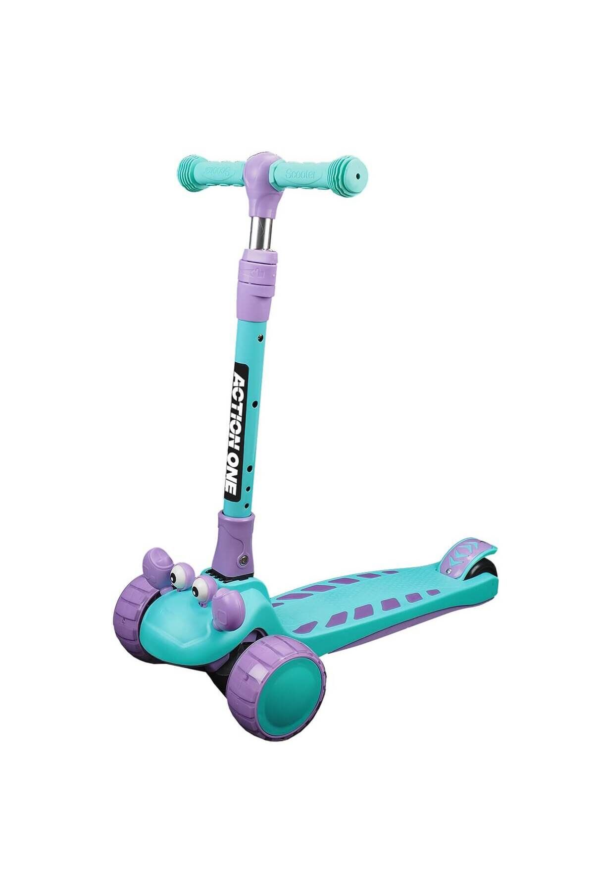 ACTION ONE Trotineta Happy Crab Cu Platforma Si Roti Luminoase, Blue Masculin - One Size