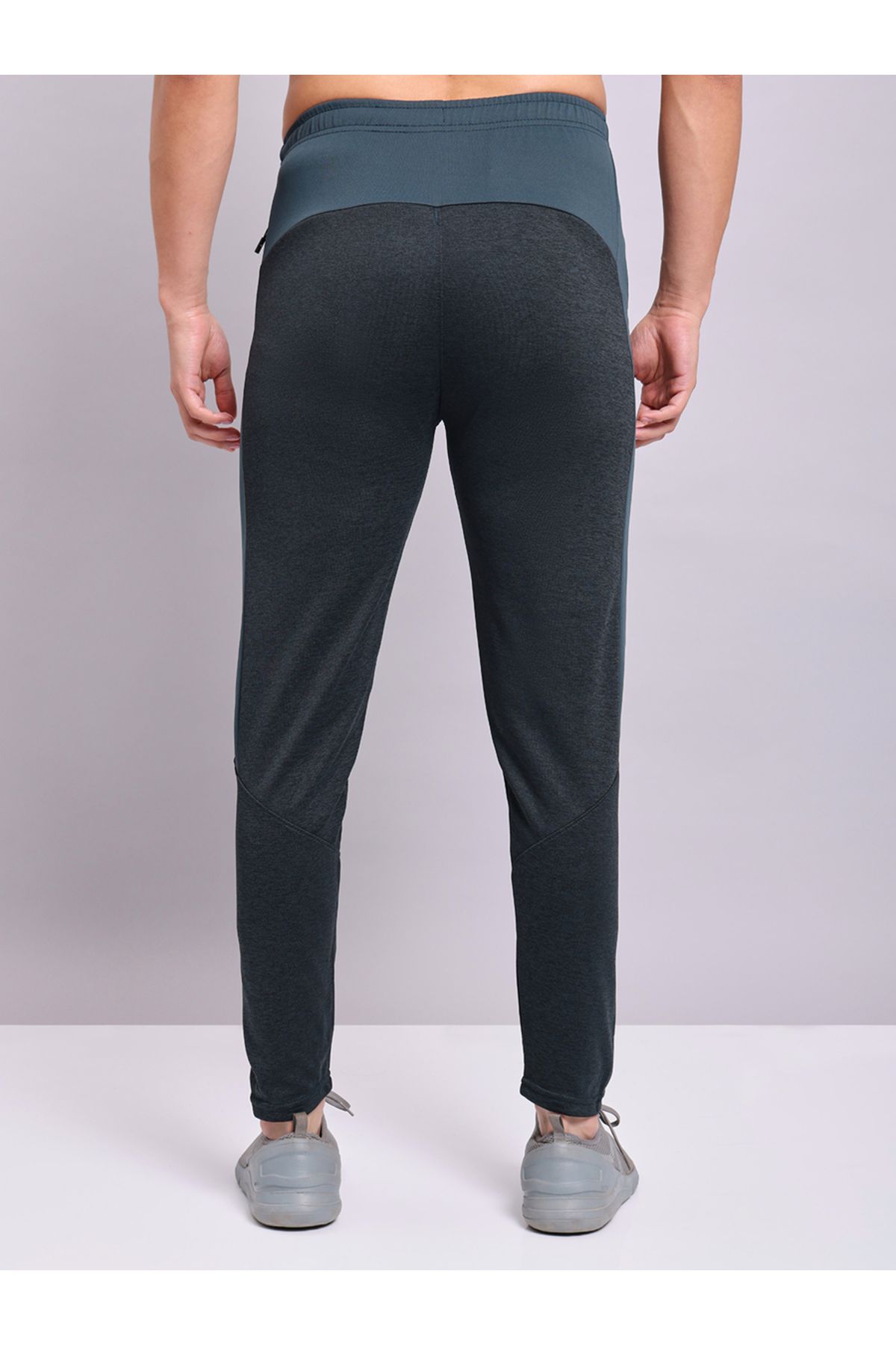Technosport By Styli-Melange Track Pants with Zip Pockets 3