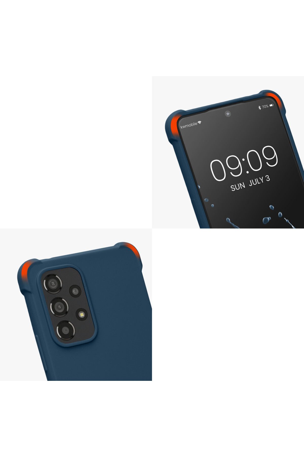 KWmobile-Bara de protectie pentru Samsung Galaxy A53 5G, silicon, albastru, 58566.17 10
