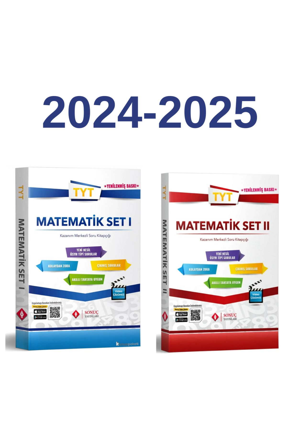 Biyotik Yayınları SONUÇ TYT MATEMATİK SET 1 ve 2 SET YENİLENMİŞ BASKI 2024-2025