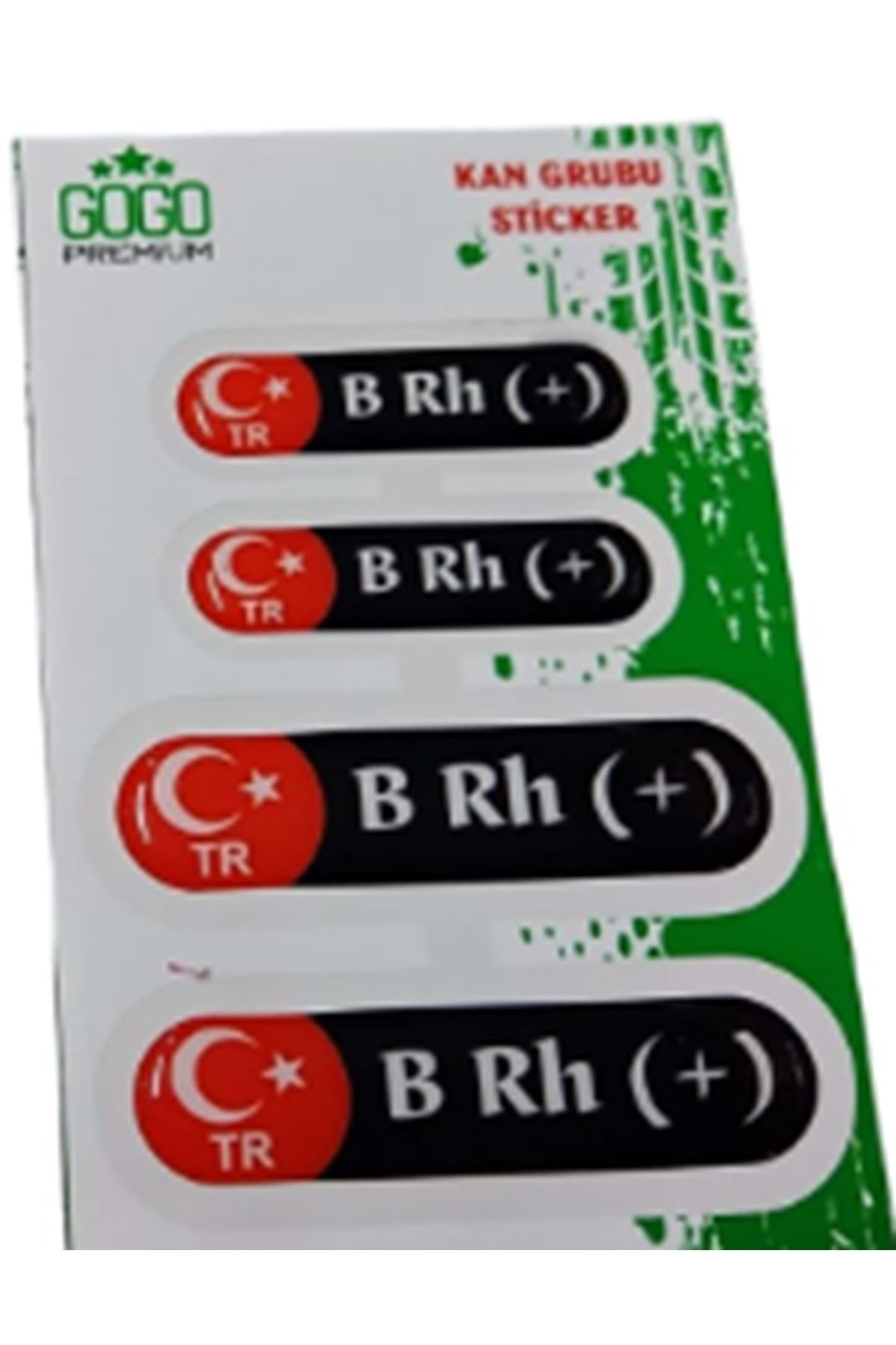 Yerli KAN GRUBU OVAL SİYAH DAMLA BRH+