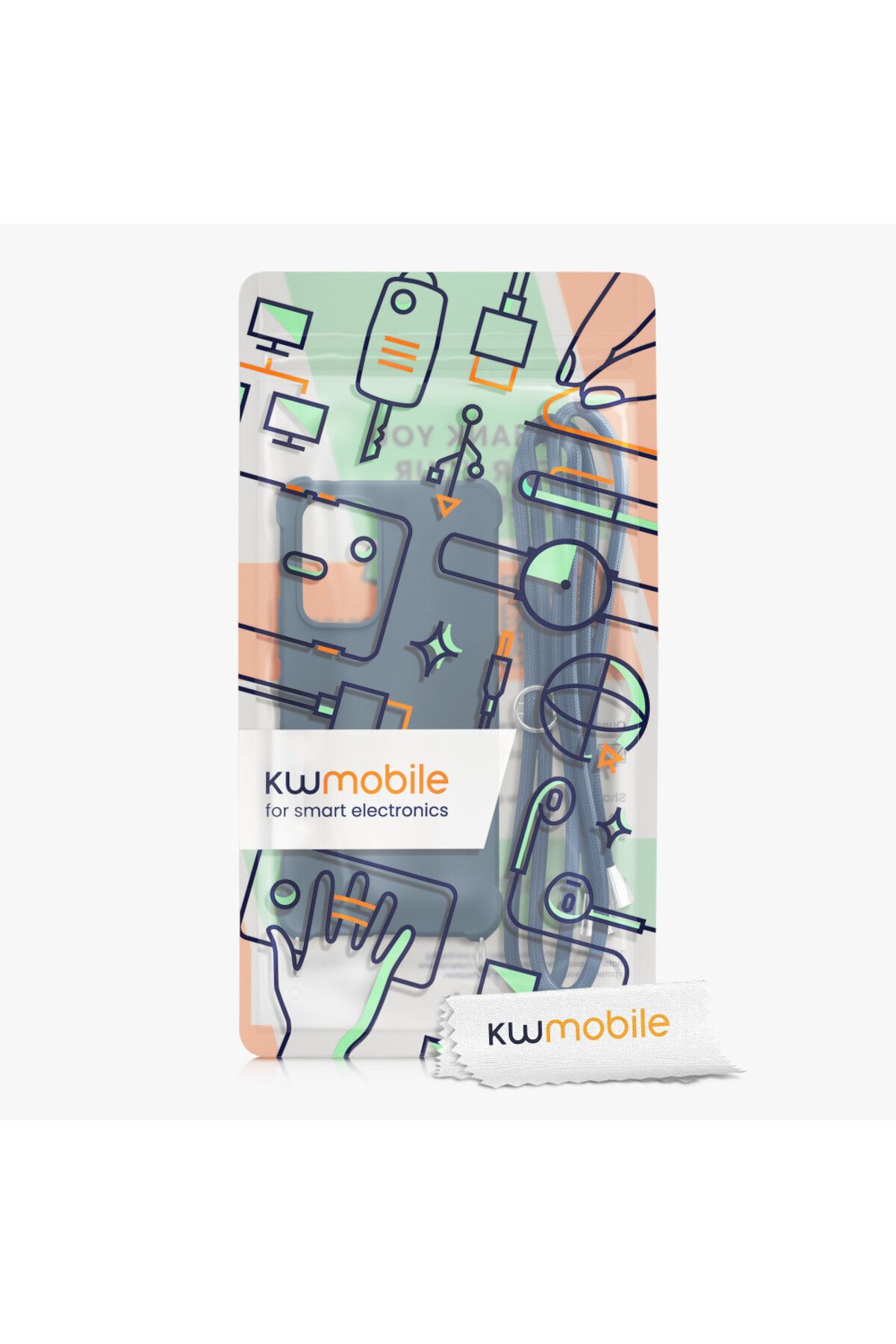 KWmobile-Bara de protectie pentru Samsung Galaxy A53 5G, silicon, albastru, 58566.17 8