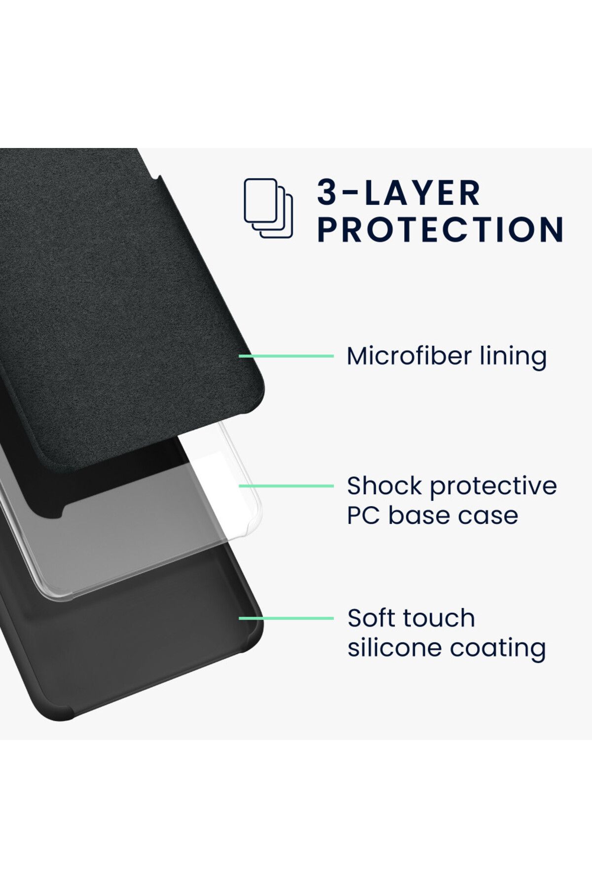 KWmobile-Case For Samsung Galaxy A23, Silicone, Green, 57829.171 3