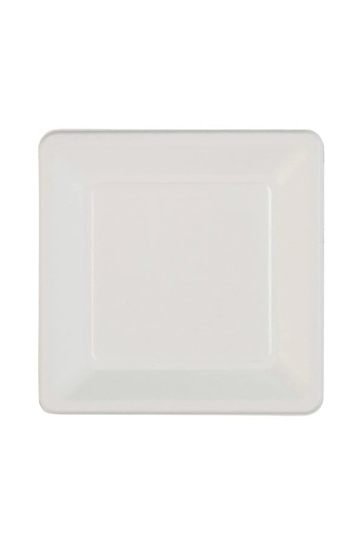 Partioutlet Beyaz Kare Karton Tabak 20 Cm 25 Adet