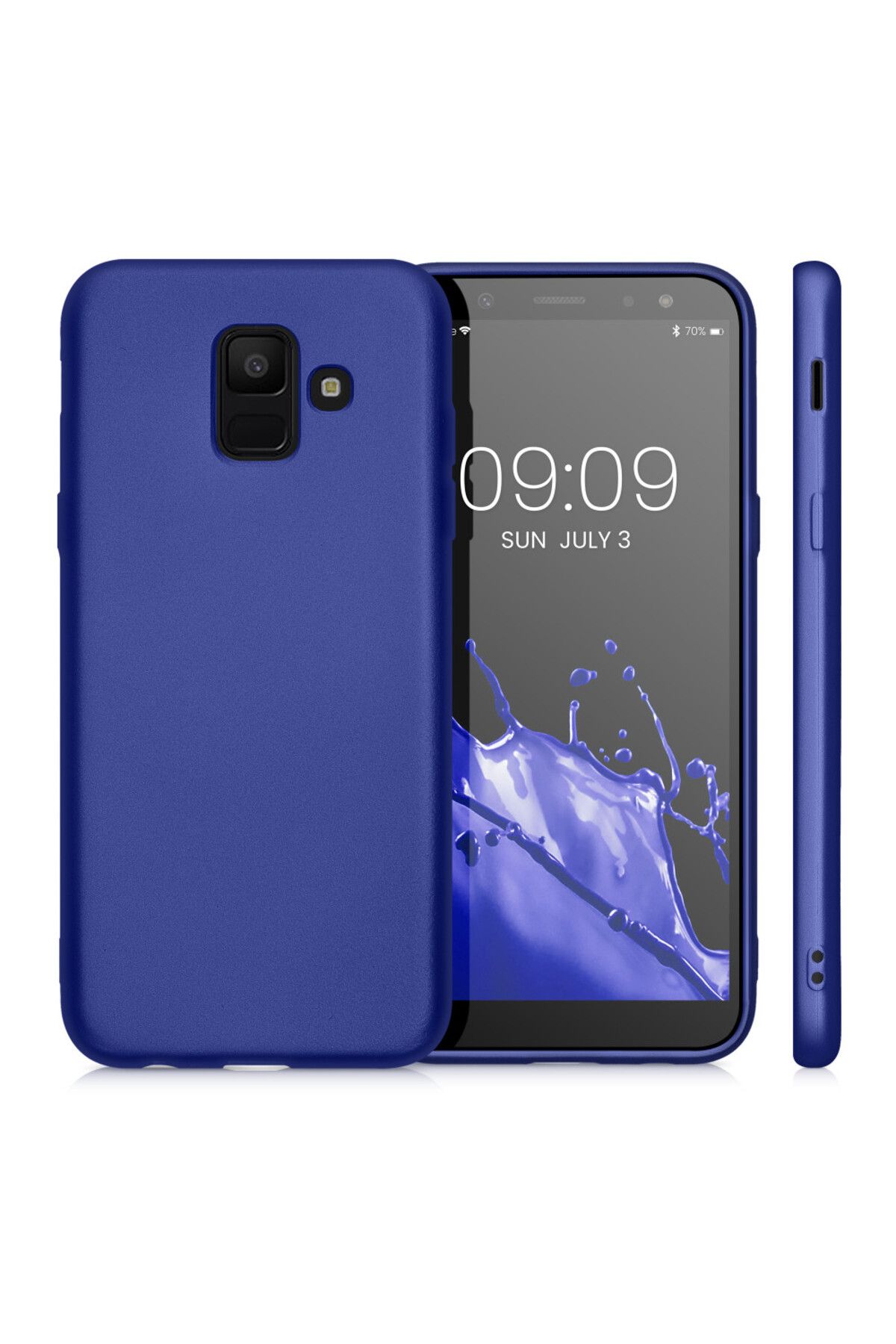 KWmobile-Husa pentru Samsung Galaxy A6 (2018), silicon, albastru, 46374.64 2