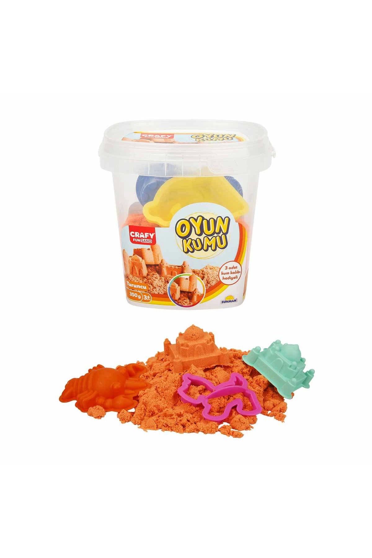 TimeStart Crafy Oyun Kumu Seti Turuncu 350 gr.