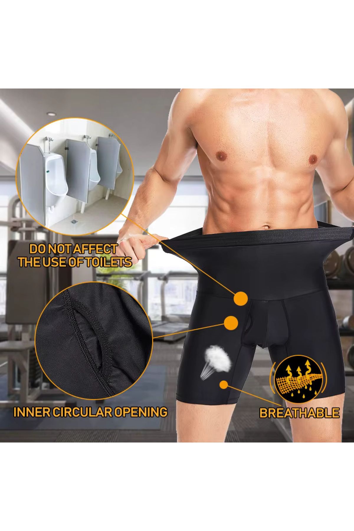 KAYOUBI-Men's Corset Belly Waist Flattening Slimming Shaper Firming Corset Panties Boxer Corset 8