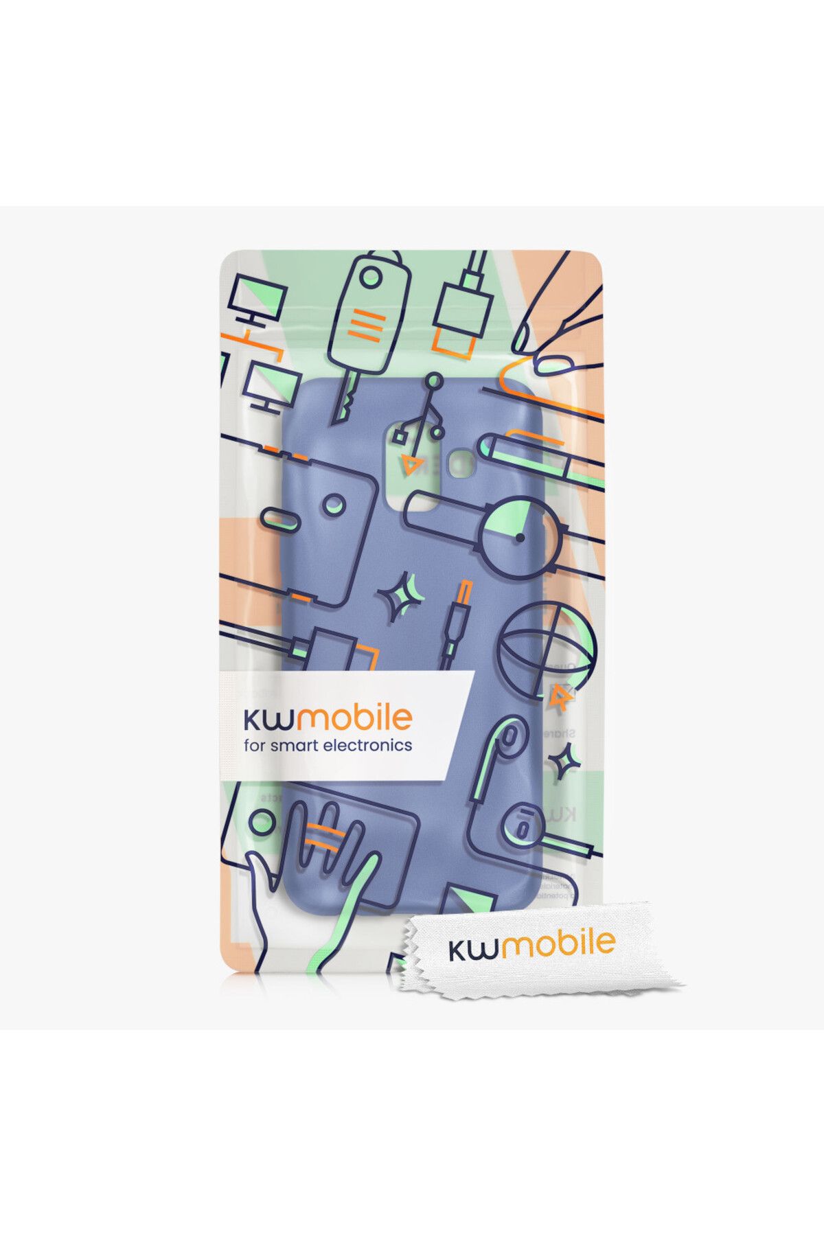 KWmobile-Husa pentru Samsung Galaxy A6 (2018), silicon, albastru, 46374.64 7