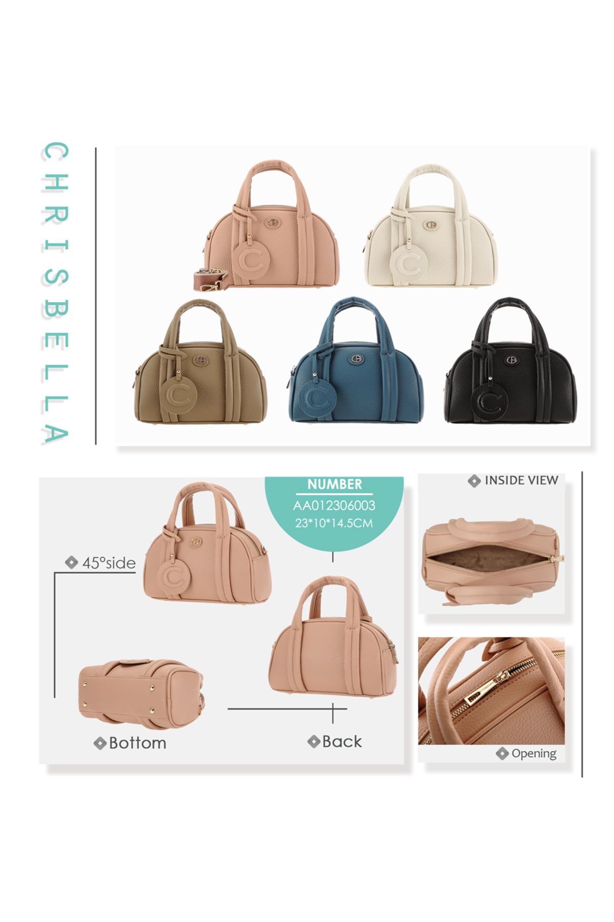 Chrisbella Outlet-Chrisbella women's handbag 7