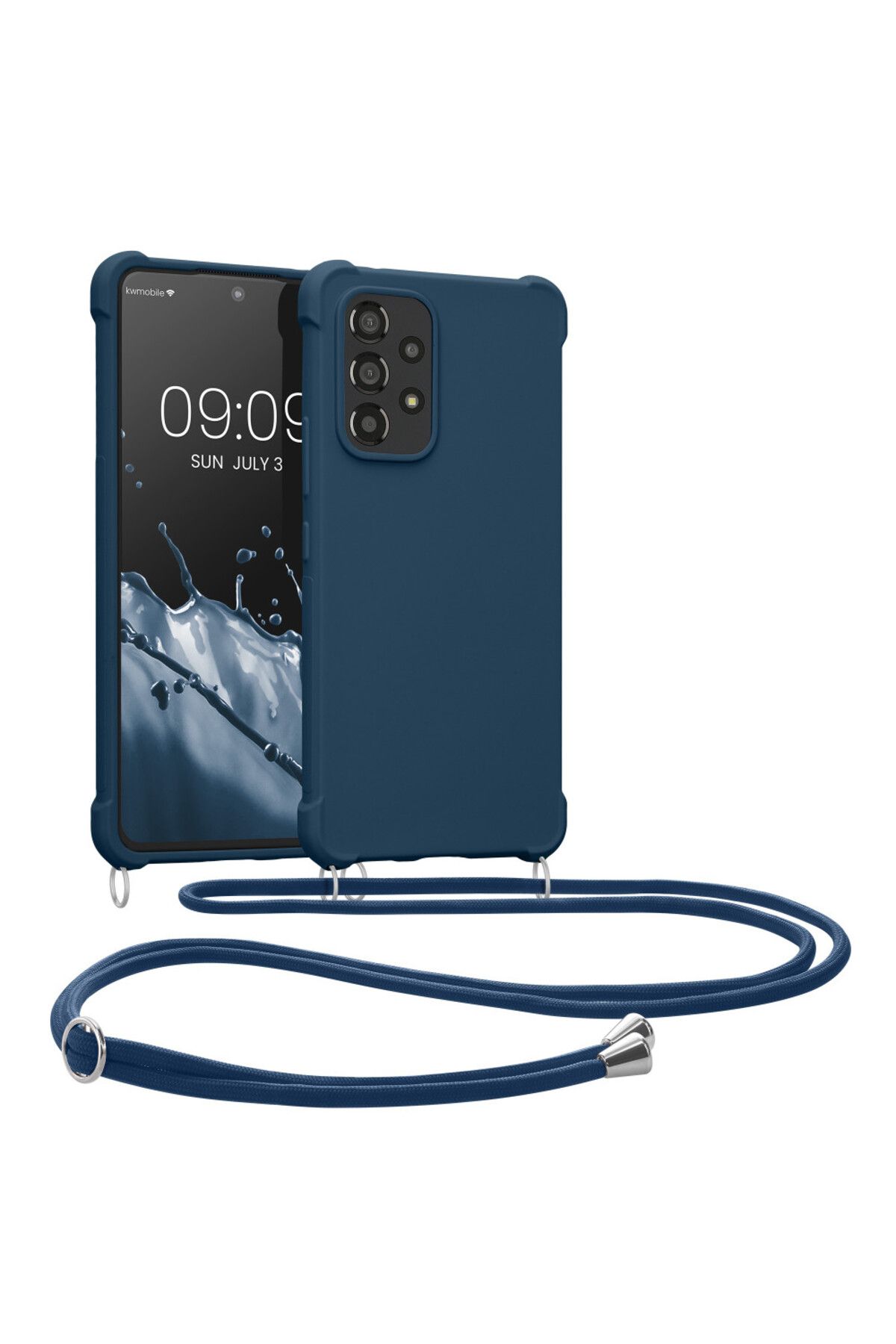 KWmobile-Bara de protectie pentru Samsung Galaxy A53 5G, silicon, albastru, 58566.17 1