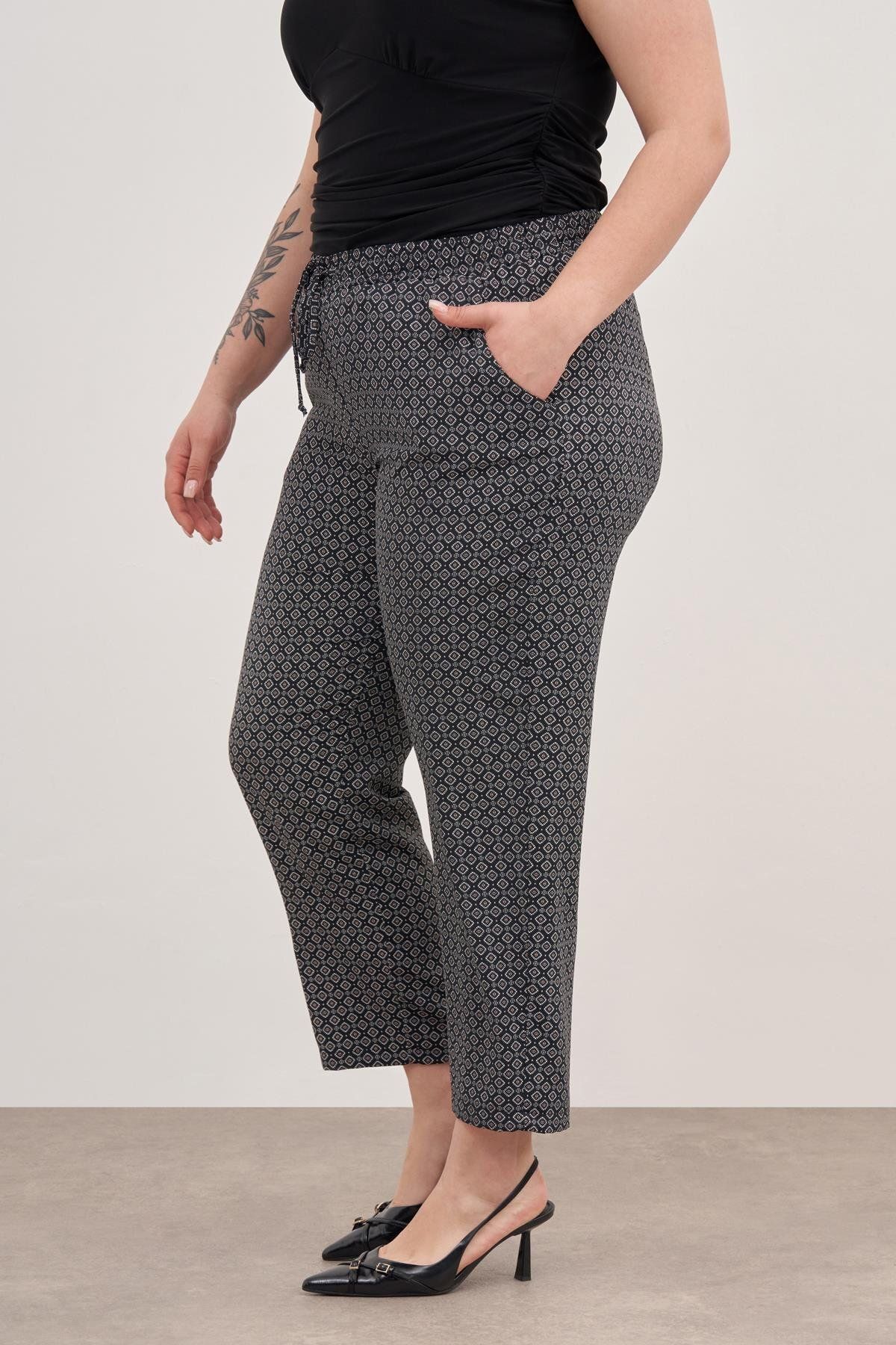 MYLİNE-Pantaloni de vară cu talie elastică 5