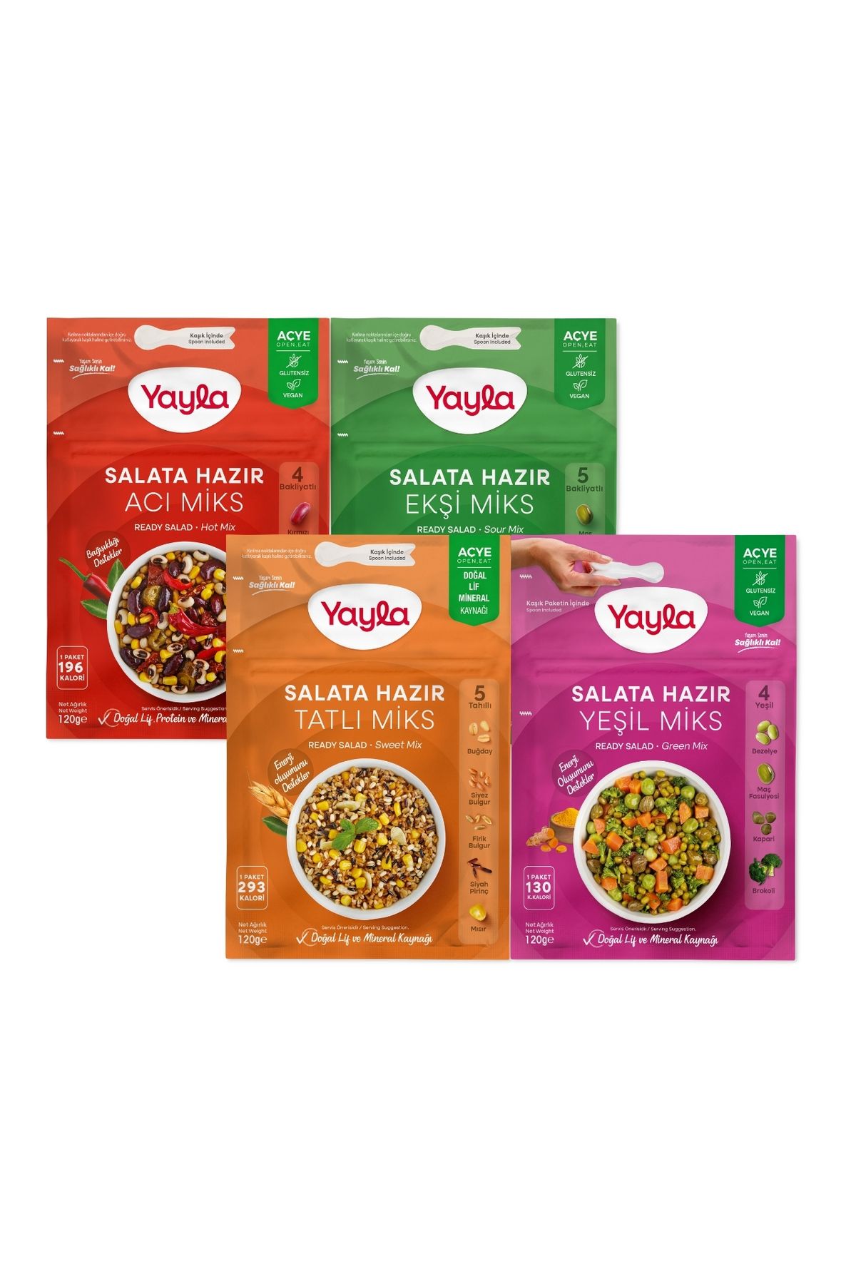 Yayla Salata Hazır 4'lü Karma Paket
