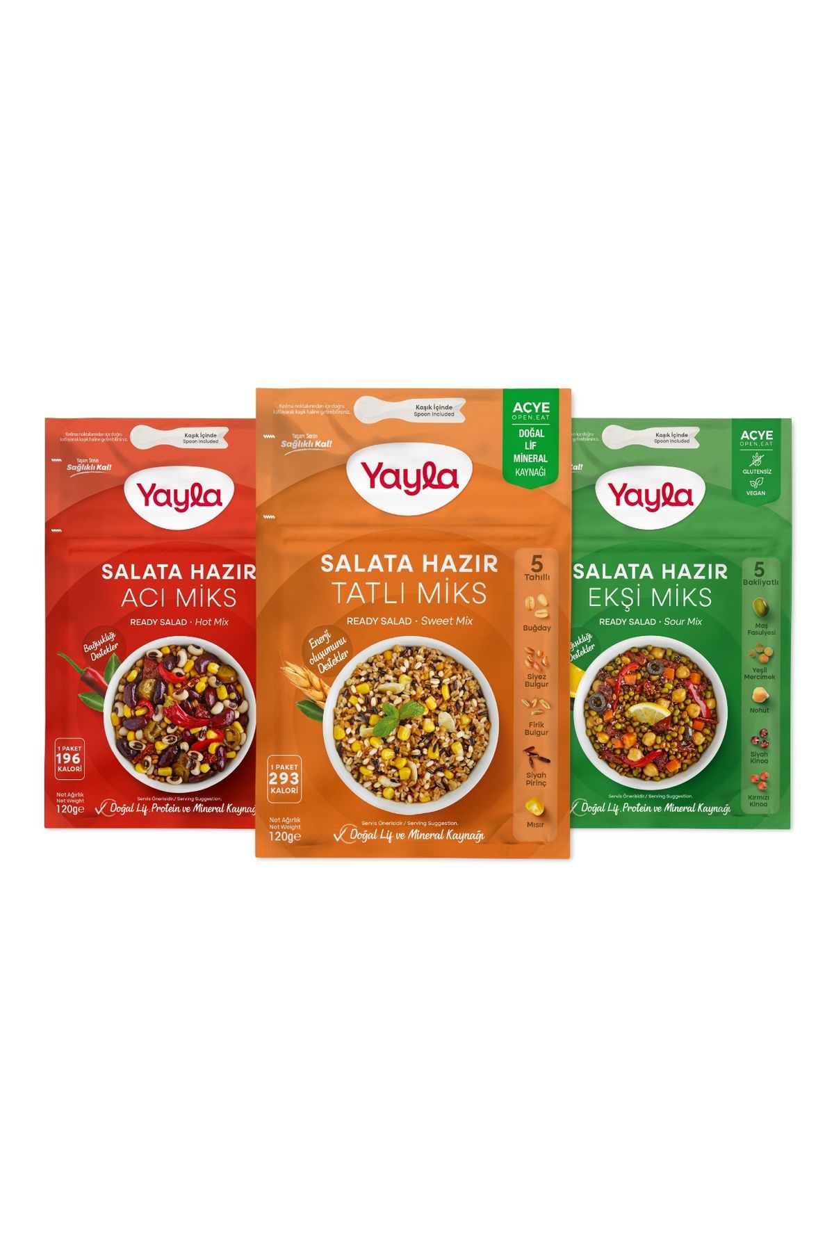 Yayla Salata Hazır 3'lü Acı-tatlı-ekşi Miks 120 gr