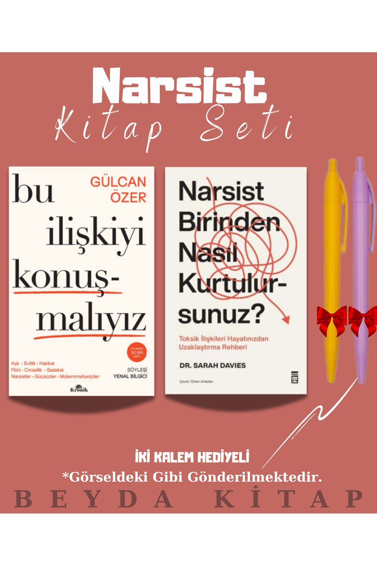 Kronik Kitap Bu İlişkiyi Konuşmalıyız - Narsist Birinden Nasıl Kurtulursunuz - Kalemli - Kitap Seti - Gülcan Özer