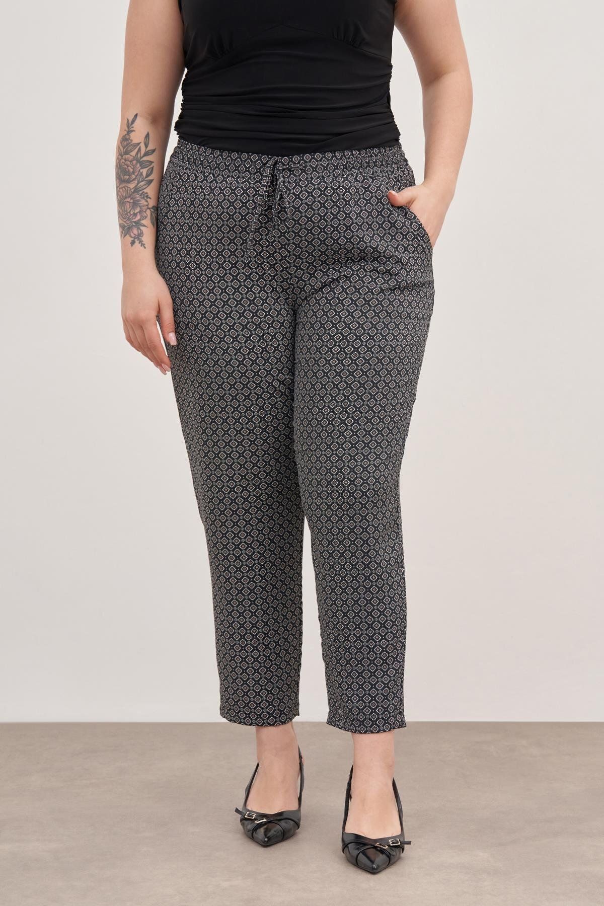 MYLİNE-Pantaloni de vară cu talie elastică 3