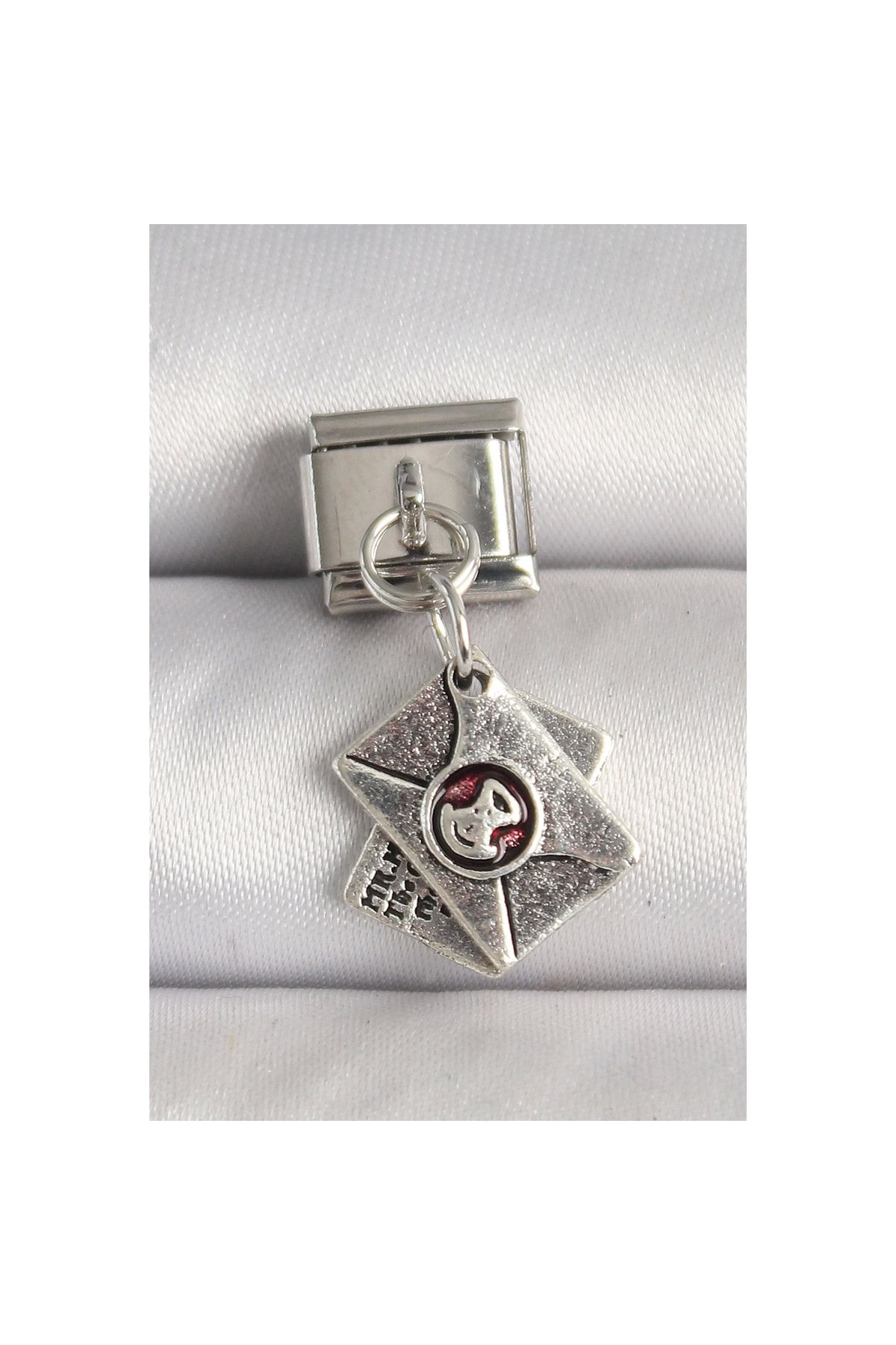 Narnuga 316L Çelik Gümüş Renk Mektup Model Nomination Charm - TJ-BC1228