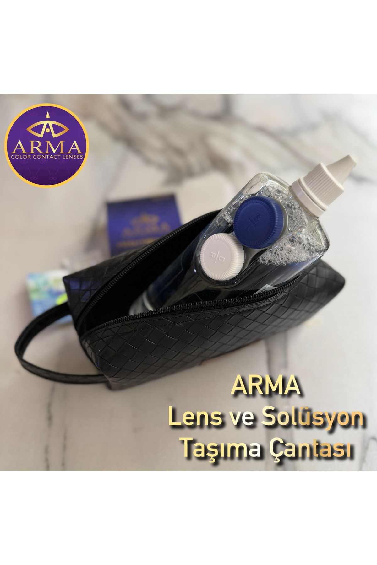 Arma-Black Mesh Lens and Solution Carrying Case 3