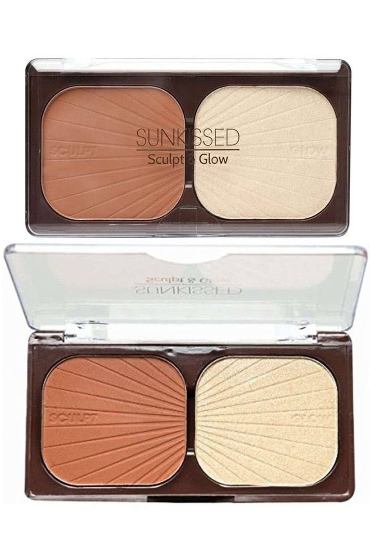 Sunkissed-Paleta contur fata, iluminátor a bronzer, Sunkissed Sculpt&Glow 4