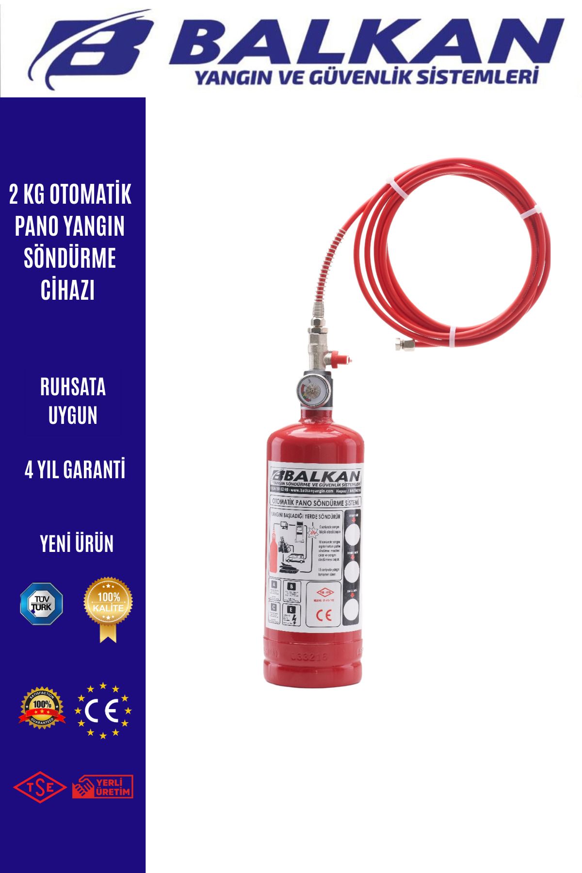 Balkan Ticaret 2 kg Otomatik pano söndürme sistemi