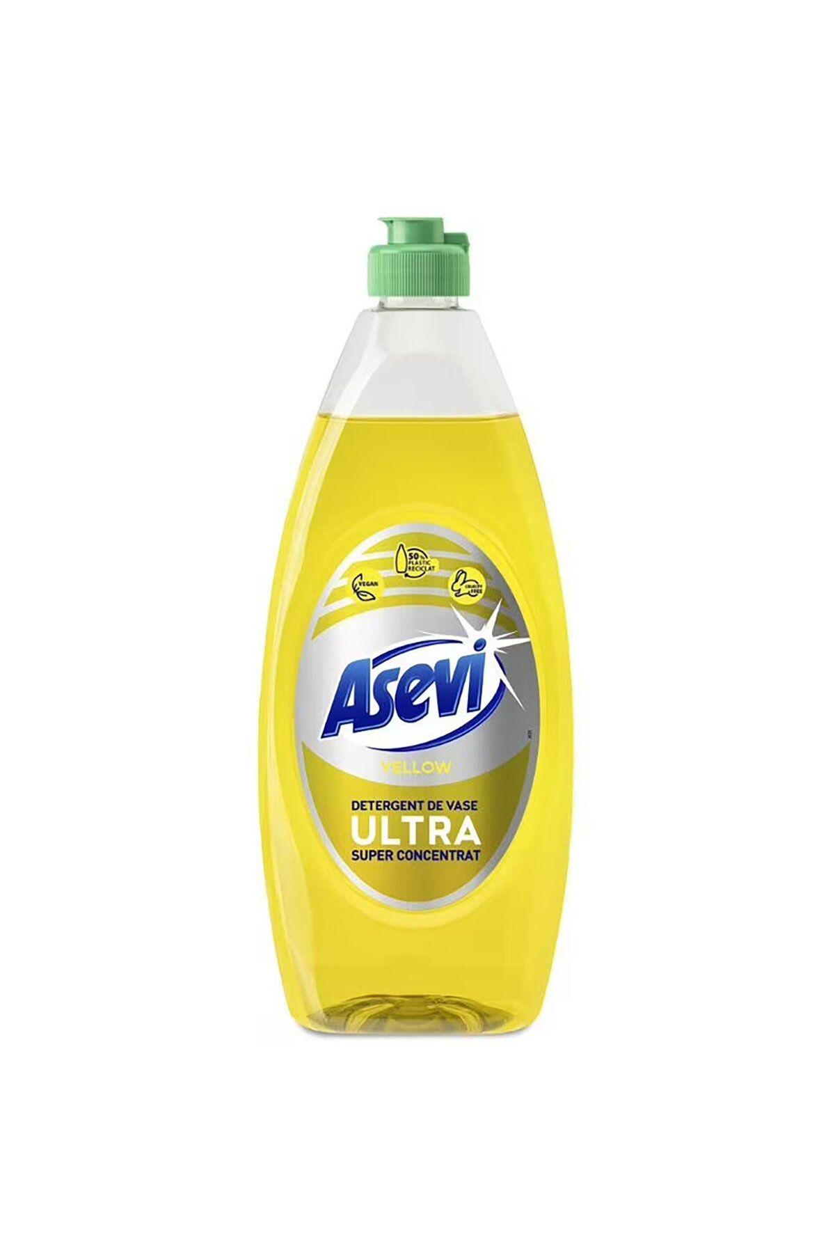 ASEVI Detergent De Spălat Vase Ultra, Galben, 650 Ml - One Size
