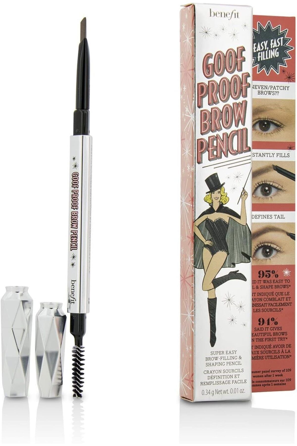 BENEFIT-Goof Proof Eyebrow Pencil - 3 Medium 4