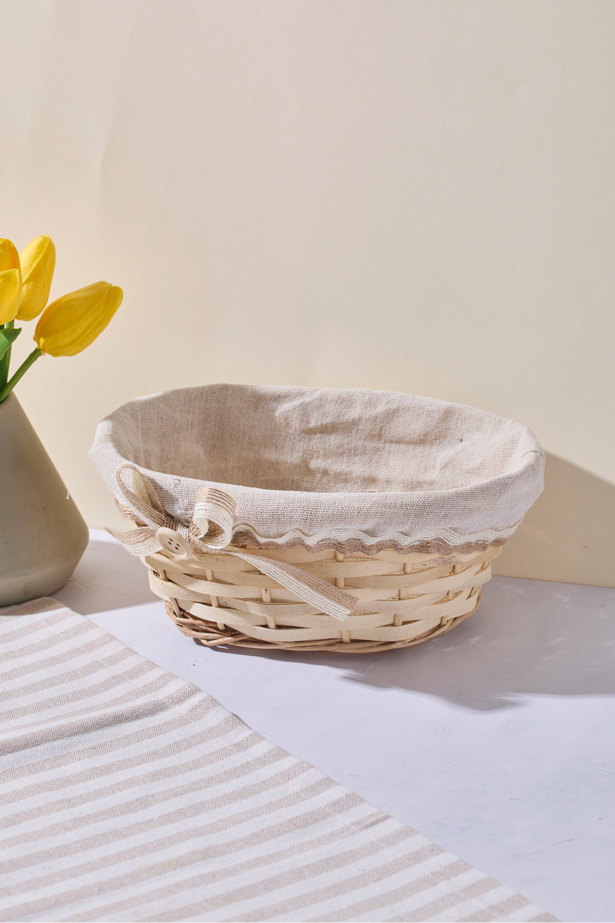 Perotti Salice Hasır Ekmek Sepeti 22x15x9 Cm