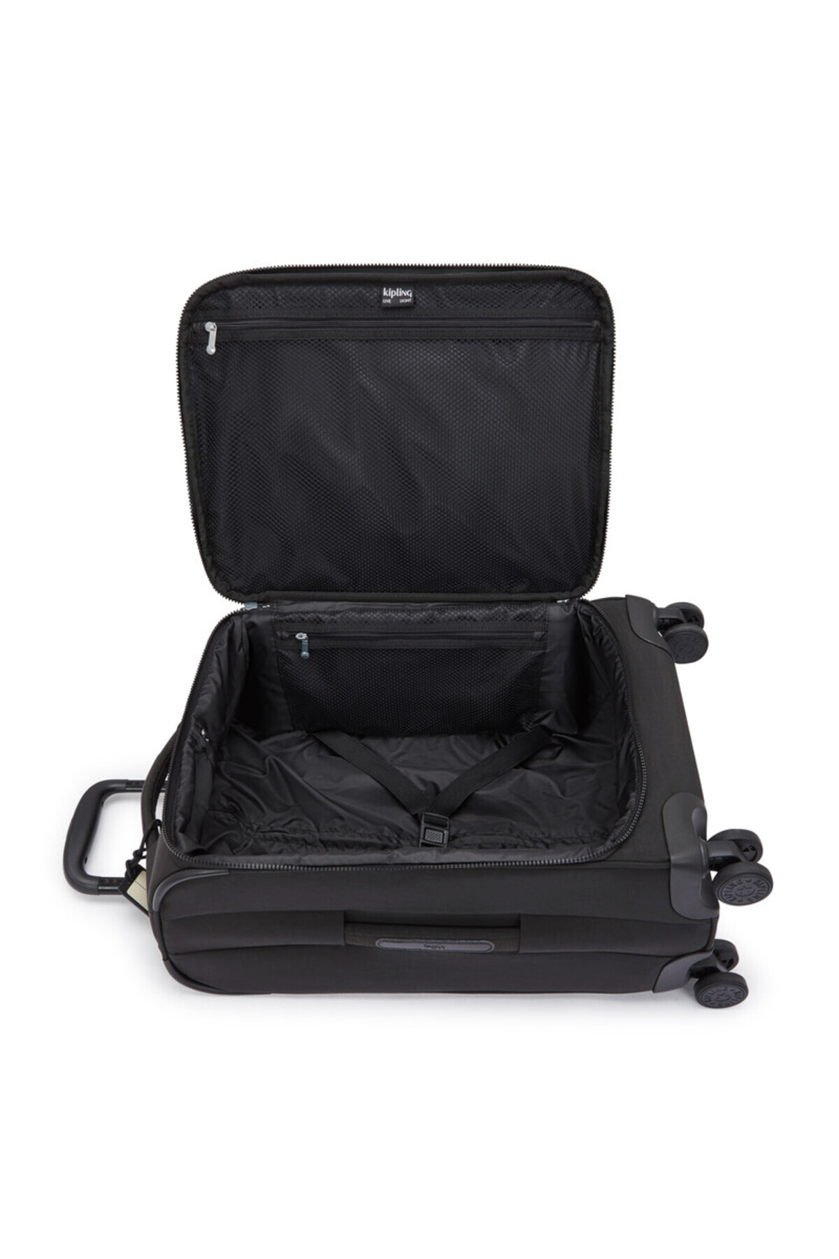Kipling-New Youri Spin Small Wheeled Luggage Unisex Black Noir 3