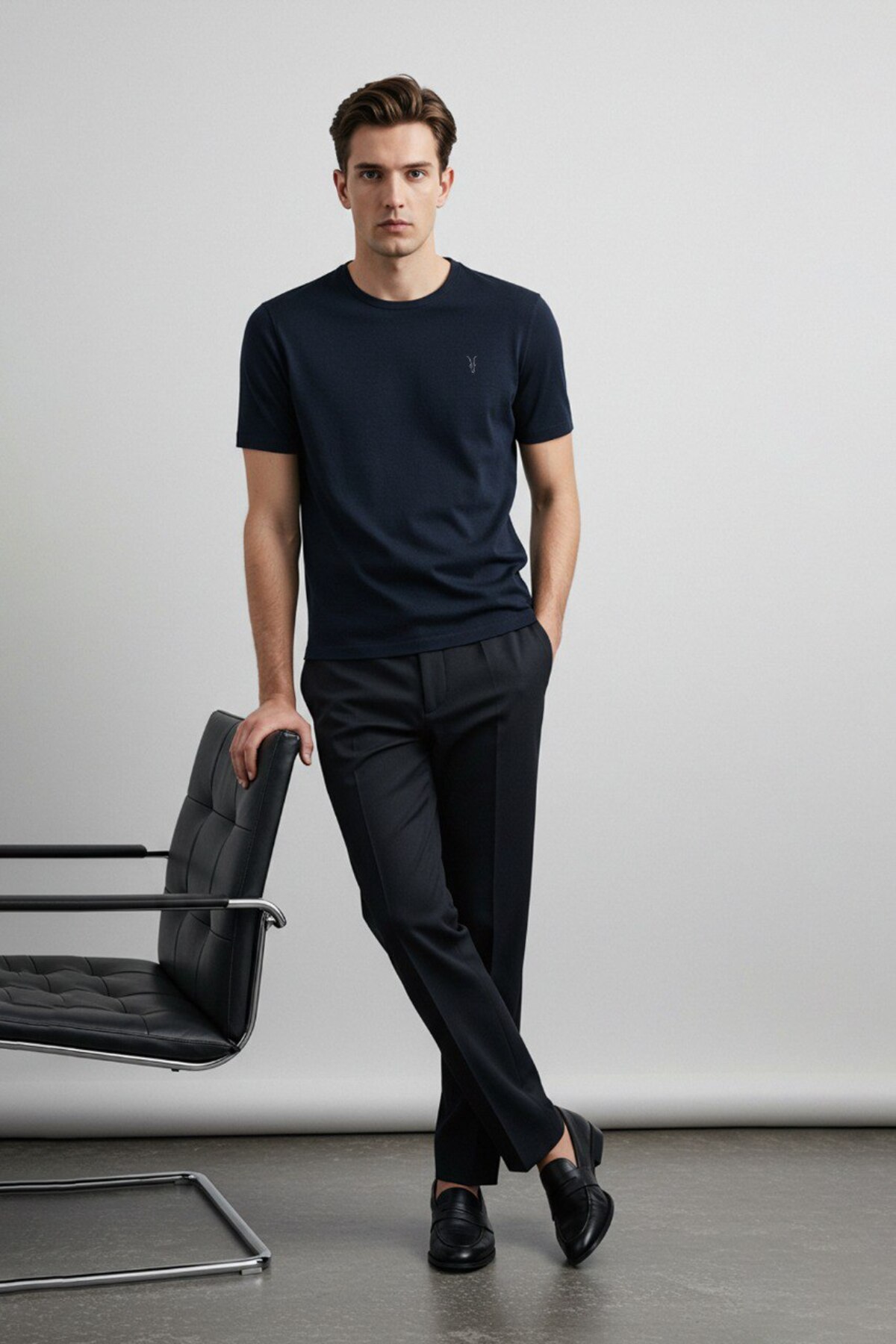 Kozik  Erkek İç Göstermeyen Standart-Fit Relaxed %100 Pamuklu 5 Li T-shirt Avantajlı Paketi - Görsel 2