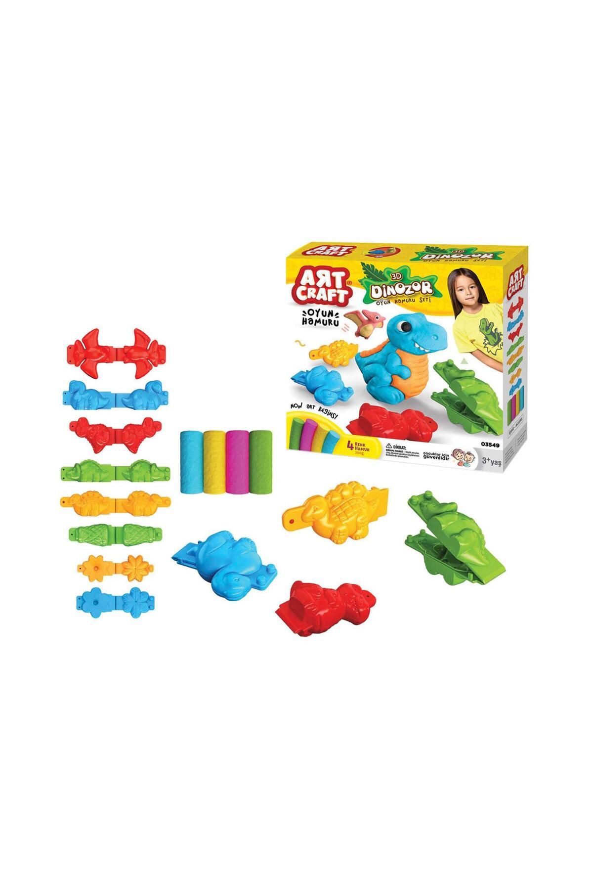 toysclub TOYS CLUB 03549 3D DINOZOR HAMUR SET 200 GR