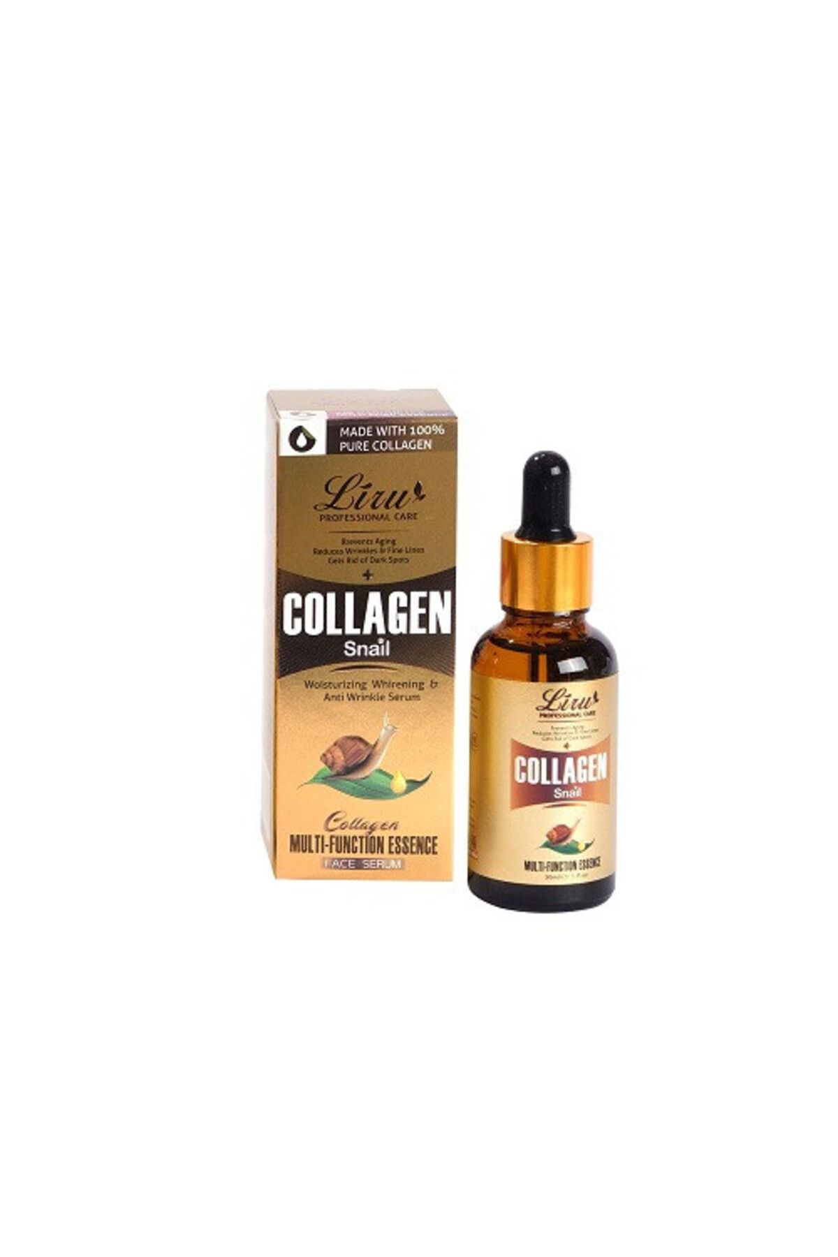 LİRU Ser De Fata Cu Colagen Pur Si Extract De Melc, Liru, Collagen Snail, 30 Ml - One Size