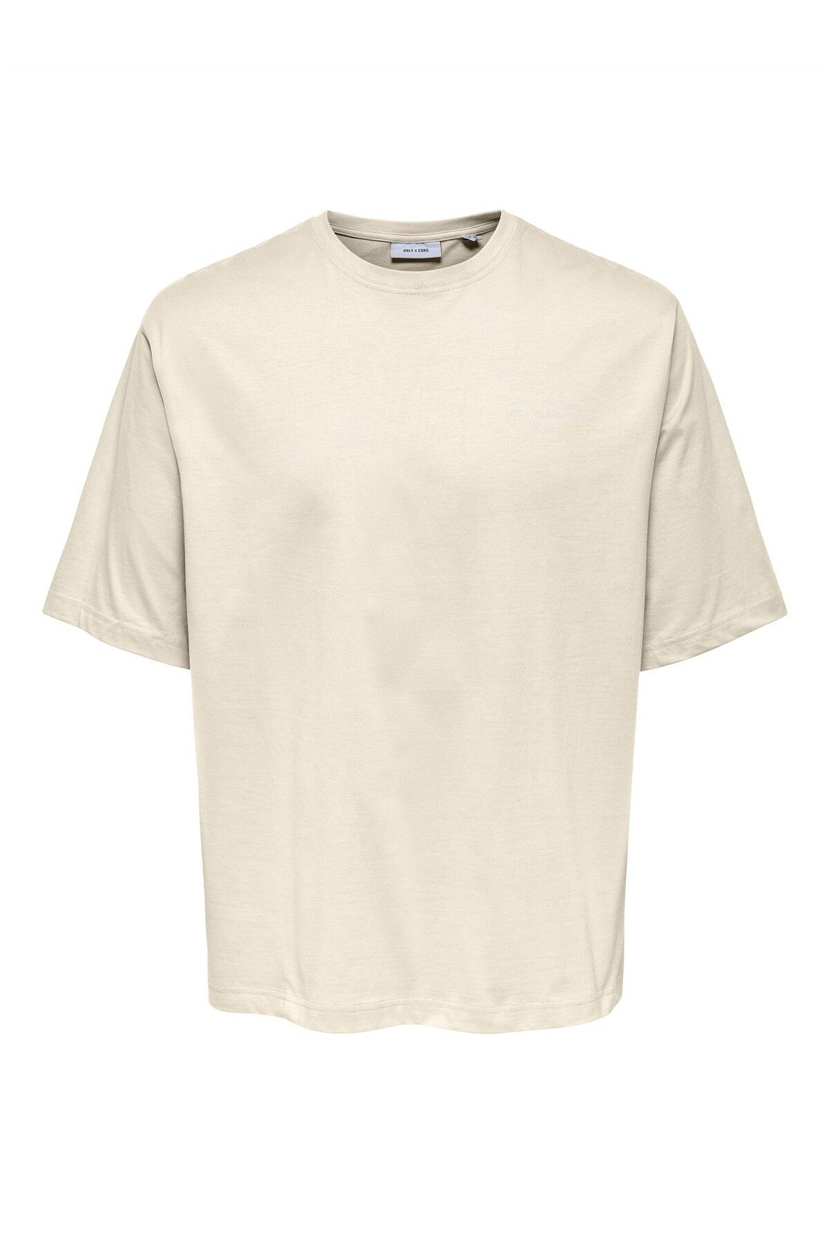 Only & Sons-ONSLES CLASSIQUES RLX PRINT SS TEE Ανδρικό μπεζ μπλουζάκι - 22030601 1