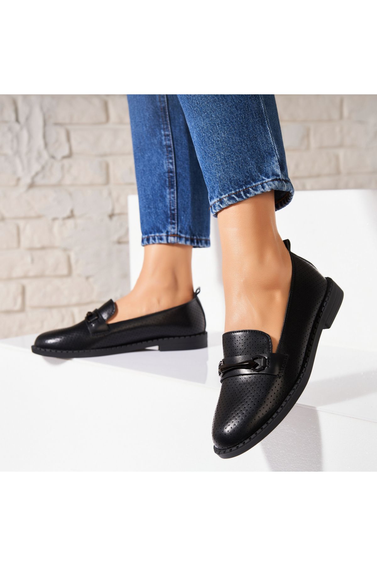 Joana-Women's casual shoes in black, made of Smera ecological leather 1